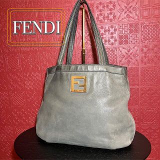 フェンディ(FENDI)のFENDI レザー トートバッグ イタリア製(トートバッグ)