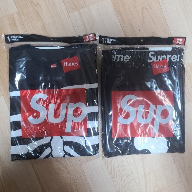 Supreme Hanes Bones Thermal Crew S 上下セット - Tシャツ/カットソー