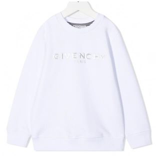 ジバンシィ(GIVENCHY)のジバンシィ　シルバーロゴトレーナー　ホワイト　12(トレーナー/スウェット)