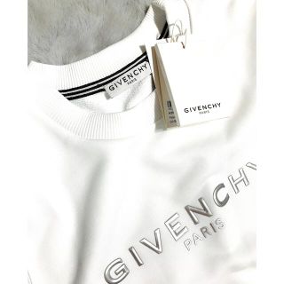 GIVENCHY - ジバンシィ シルバーロゴトレーナー ホワイト 12の ...