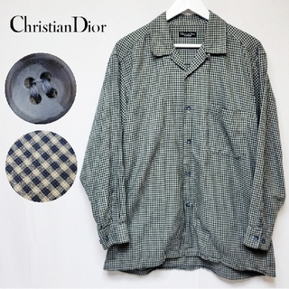 クリスチャンディオール(Christian Dior)の【稀少】90's クリスチャンディオール　ボタンダウンシャツ チェック サイズL(シャツ)