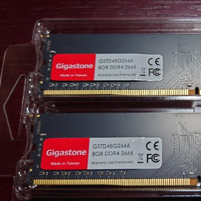 Gigastone デスクトップPC用メモリ DDR4-2666MHz 16GB スマホ/家電/カメラのPC/タブレット(PCパーツ)の商品写真