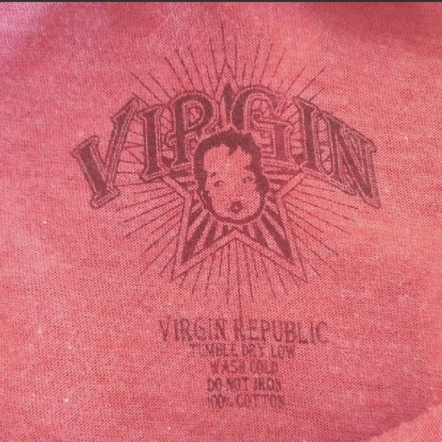 VIRGIN REPUBLIC レトロ 古着 Tシャツ レッド レディースのトップス(Tシャツ(半袖/袖なし))の商品写真