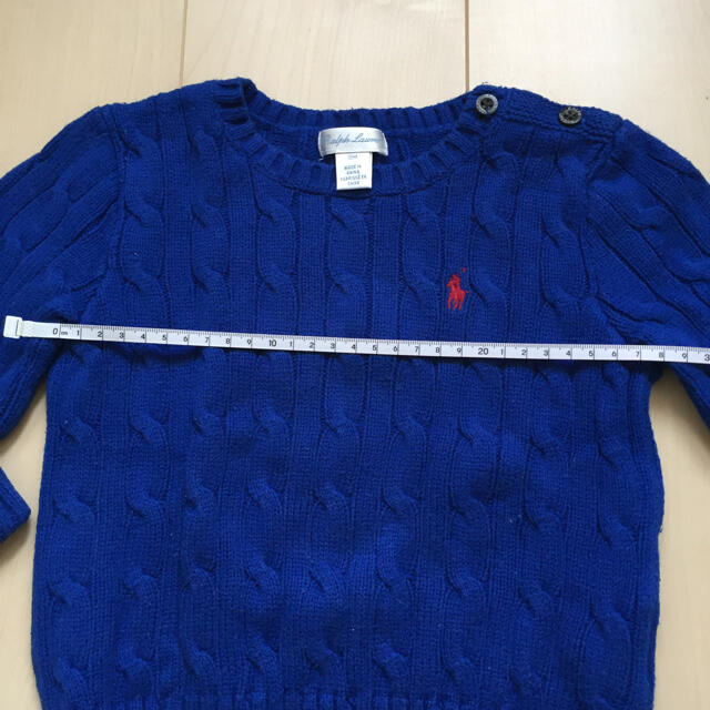 Ralph Lauren(ラルフローレン)のラルフローレン  ケーブルニットセーター  キッズ/ベビー/マタニティのベビー服(~85cm)(ニット/セーター)の商品写真