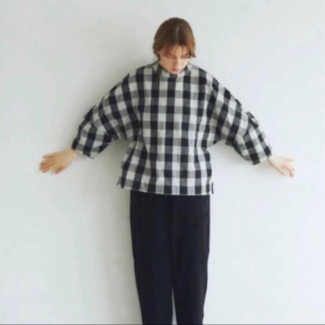 マガリMAGALI コットンリネンギンガムチェック ブラウス マガリMAGALI コットンリネンギンガムチェック ブラウス