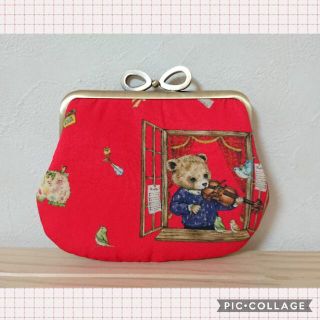 フランシュリッペ(franche lippee)の★がま口＊おはよう＊くまさん＊(ポーチ)