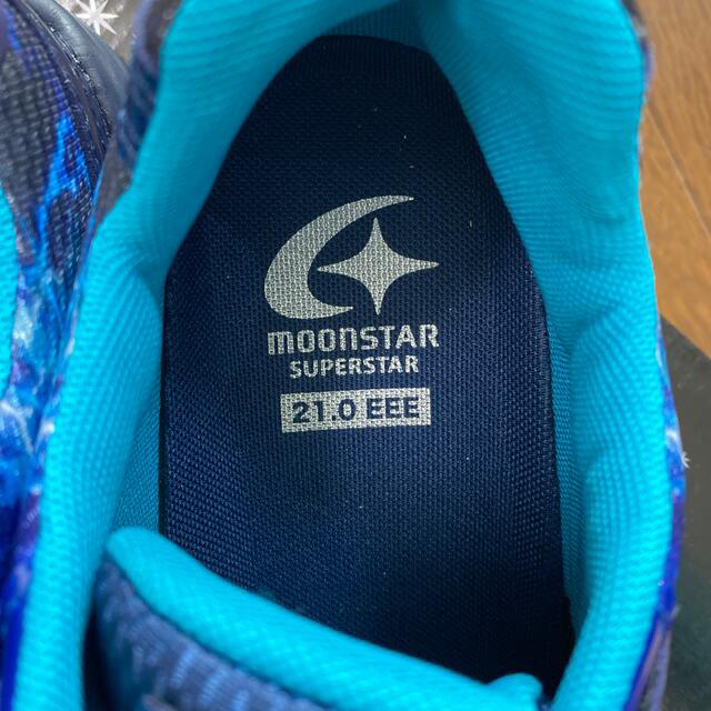 MOONSTAR (ムーンスター)のバネのチカラ　21cm ムーンスター　moonstar 3E ブルー　男の子 キッズ/ベビー/マタニティのキッズ靴/シューズ(15cm~)(スニーカー)の商品写真