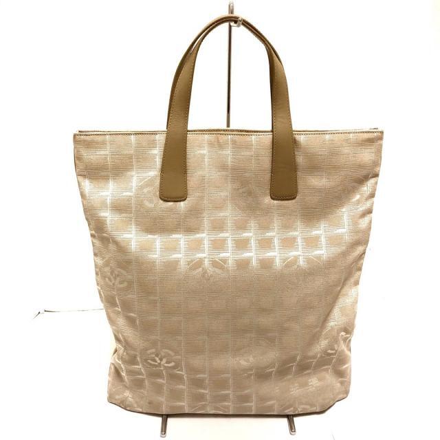シャネル トートバッグ ジャガード×レザー シャネル トートバッグ ジャガード×レザー