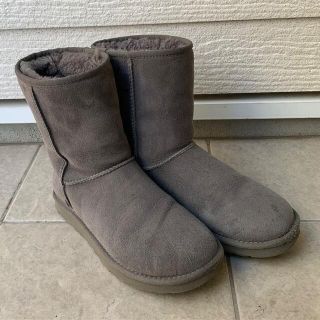 アグ(UGG)のUGG 24cm グレー ムートン  ブーツ アグ (ブーツ)