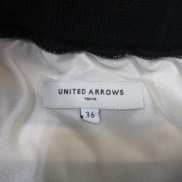 UNITED ARROWS(ユナイテッドアローズ)のユナイテッドアローズ タイトスカート ひざ丈 ボーダー 36 黒 ブラック 白  レディースのスカート(ひざ丈スカート)の商品写真