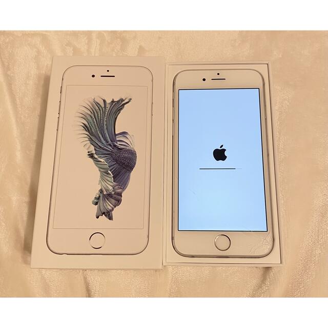 Apple - iPhone 6s Silver 32 GB SIMフリー 画面割れ ジャンクの通販