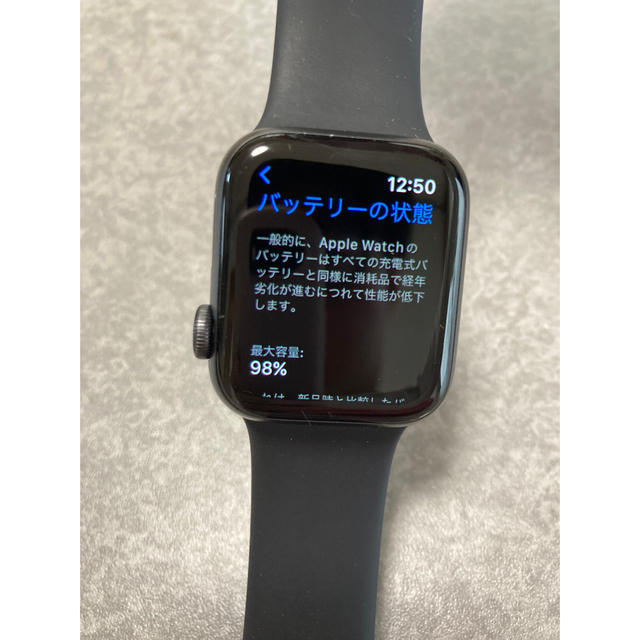 Apple Watch(アップルウォッチ)のApple watch SE Space grey 40mm ブラックバンド メンズの時計(腕時計(デジタル))の商品写真