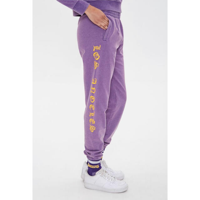 FOREVER 21(フォーエバートゥエンティーワン)のFOREVER21✖️NBA Lakersレイカーズ スウェット3点セットアップ レディースのレディース その他(セット/コーデ)の商品写真