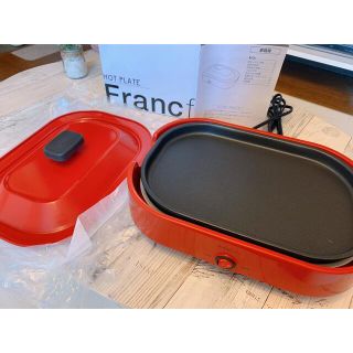 フランフラン(Francfranc)のFrancfranc ミニ　ホットプレート　新品未使用(ホットプレート)