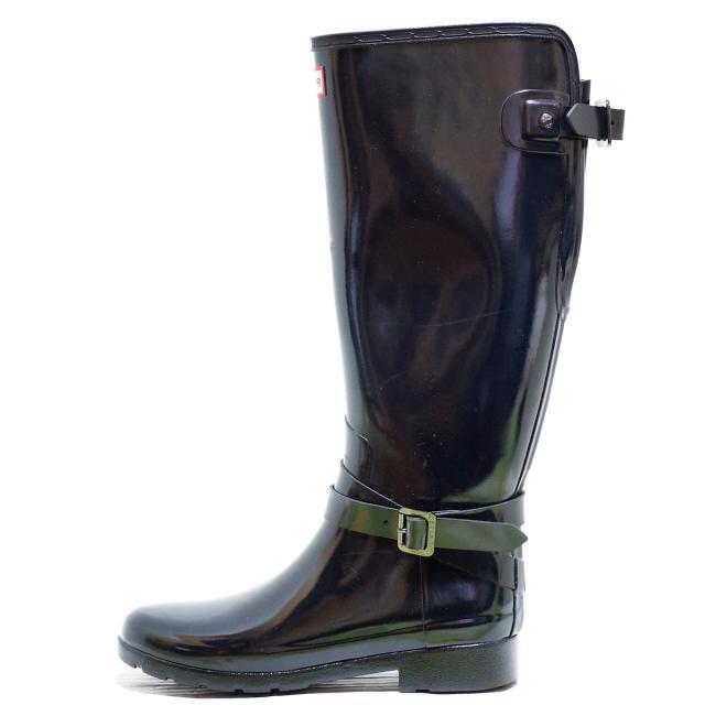ハンター レインブーツ レディース - 黒 愛用 stockshoes.co