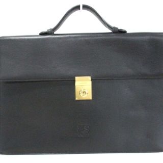 ロエベ(LOEWE)のLOEWE(ロエベ) ビジネスバッグ - 黒 レザー(ビジネスバッグ)