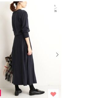 ■美品◆スローブイエナ◆プリーツニットワンピース