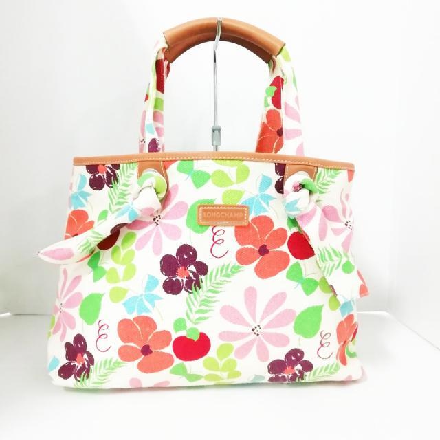 LONGCHAMP(ロンシャン)のロンシャン トートバッグ美品  - 花柄 レディースのバッグ(トートバッグ)の商品写真