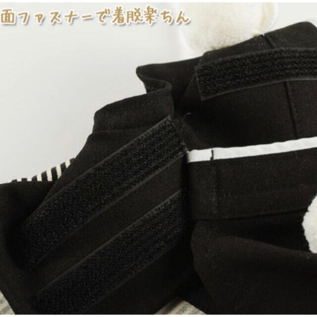 エアバルーン 袴・日本男児 ブラック Mサイズ お正月 犬服 コスプレ その他のペット用品(犬)の商品写真