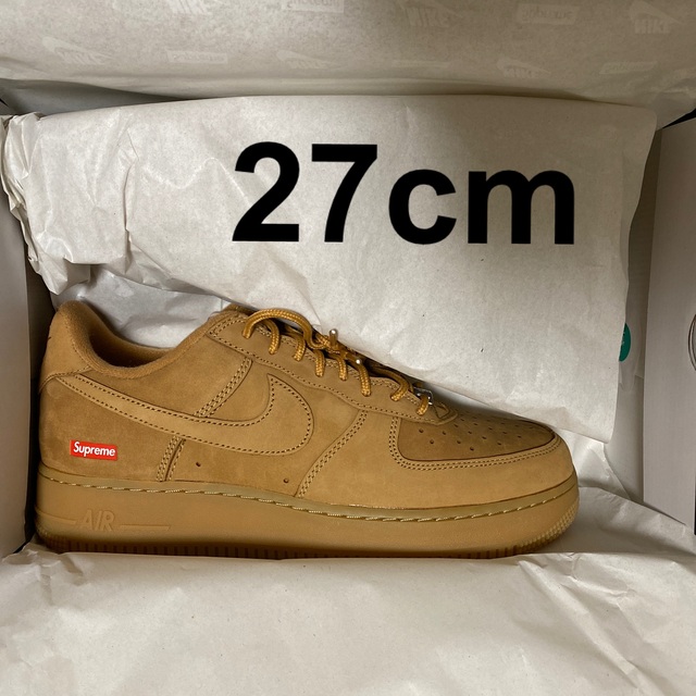 Supreme × Nike Air Force 1 Low ウィート 27cm