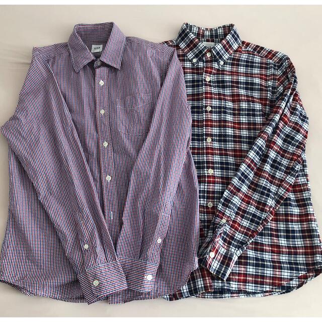 GAP(ギャップ)のGAP メンズ チェックシャツ 2枚 美品 XS〜S 美品 綿100% 長袖 メンズのトップス(シャツ)の商品写真