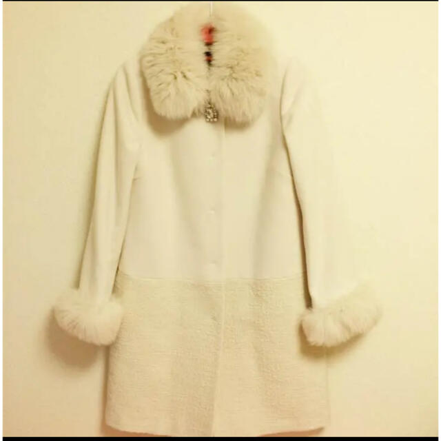 JUSGLITTY - 美品♡ジャス♡ファー付き切り替えコート/1(S)の通販 by