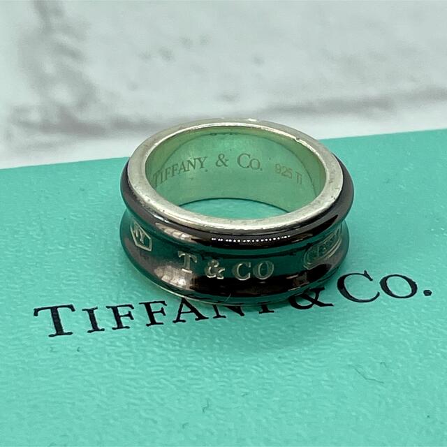 Tiffany & Co.(ティファニー)のTIFFANY&Co. ティファニー ナローリング チタン シルバー 9.5号 レディースのアクセサリー(リング(指輪))の商品写真