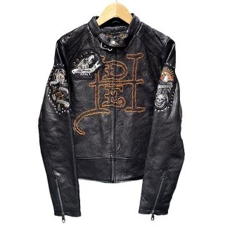 エドハーディー(Ed Hardy)のエドハーディー アヴィレックス ライダースジャケット S 03-21091202(ライダースジャケット)