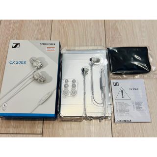 ゼンハイザー(SENNHEISER)のゼンハイザー CX300S マイク付イヤホン 美品 保証残あり(ヘッドフォン/イヤフォン)