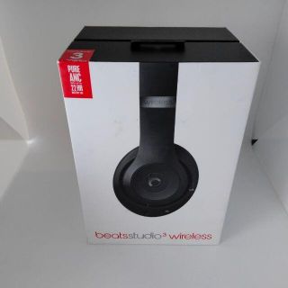 【美品】BEATS STUDIO3 WIRELESS Black ブラック(ヘッドフォン/イヤフォン)