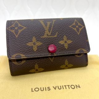 ルイヴィトン(LOUIS VUITTON)の美品 ルイヴィトン  モノグラム ミュルティクレ フューシャ 6 連　キーケース(キーケース)