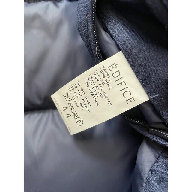 EDIFICE(エディフィス)のEDIFICE ダウンジャケット　ネイビー／カノニコ メンズのジャケット/アウター(ダウンジャケット)の商品写真