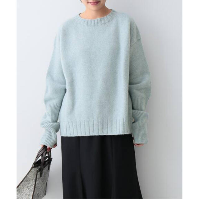 IENA    アルダニー　LAMBS WOOLS ニット　サックスブルー