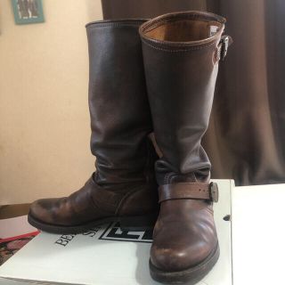 フライ(FRYE)の花ちゃん様専用　Frye ベロニカ　ロング　エンジニアブーツ　こげ茶(ブーツ)