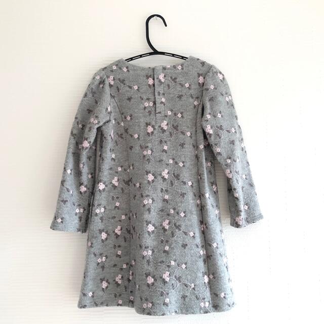 BeBe(ベベ)のBeBe 120cm 女の子 冬物ワンピース 裏起毛 キッズ/ベビー/マタニティのキッズ服女の子用(90cm~)(ワンピース)の商品写真