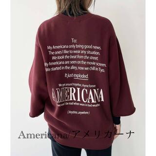 アパルトモンドゥーズィエムクラス(L'Appartement DEUXIEME CLASSE)の【Americana/アメリカーナ】Halfsleeve Logo Sweat(トレーナー/スウェット)