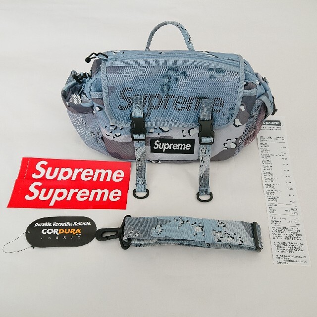 極美品 Supreme 20SS Waist Bag Blue Camo