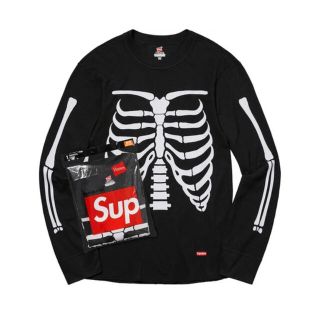 シュプリーム(Supreme)のSupreme Hanes Bones Thermal Crew S  size(Tシャツ/カットソー(七分/長袖))