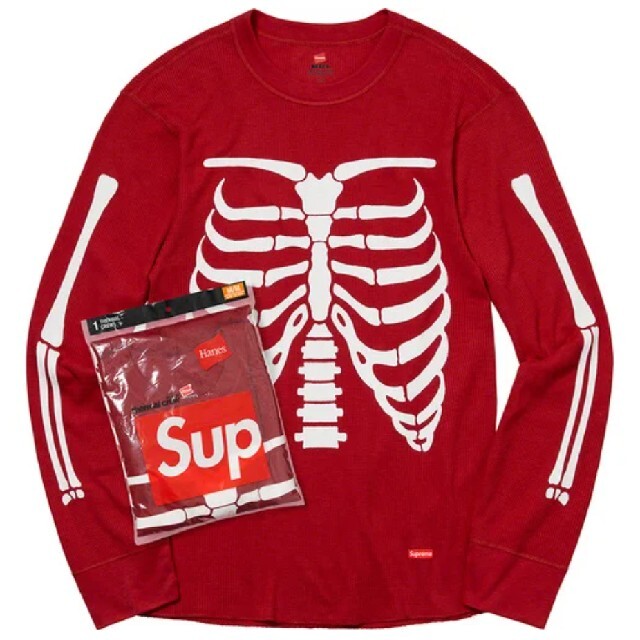 Supreme - Supreme Hanes Bones Thermal Crew 1 Pack