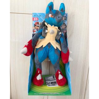 ポケモン(ポケモン)の【新品】ポケモン　メガルカリオ　ぬいぐるみ　一体(キャラクターグッズ)