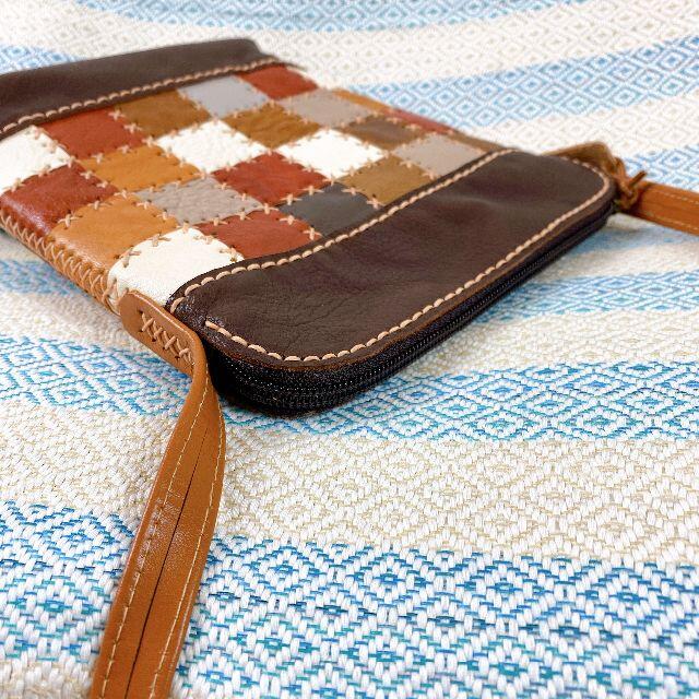 ★大幅値引き実施中‼★本革☆ショルダーバッグ☆ハンドメイド☆こげ茶 4