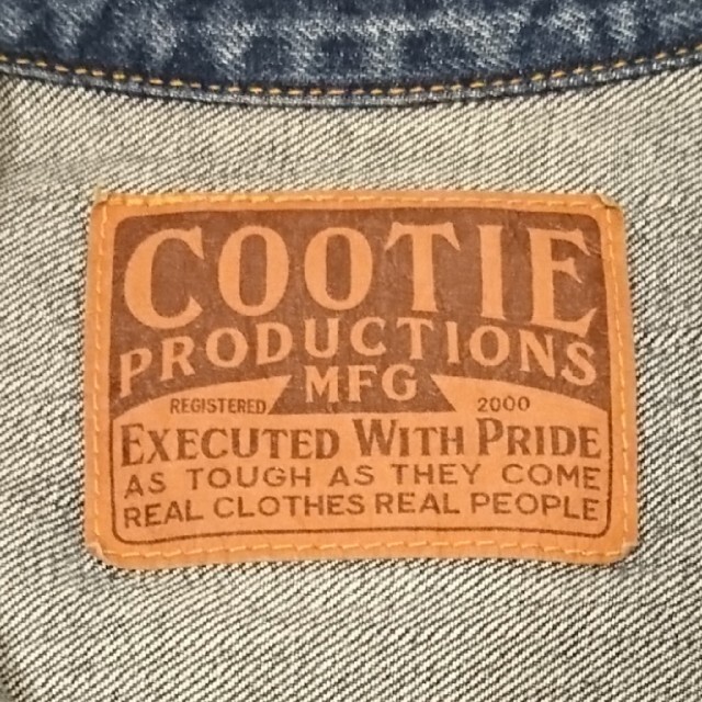 COOTIE(クーティー)のCOOTIE Type 1 Denim Jacket デニムジャケット XL メンズのジャケット/アウター(Gジャン/デニムジャケット)の商品写真