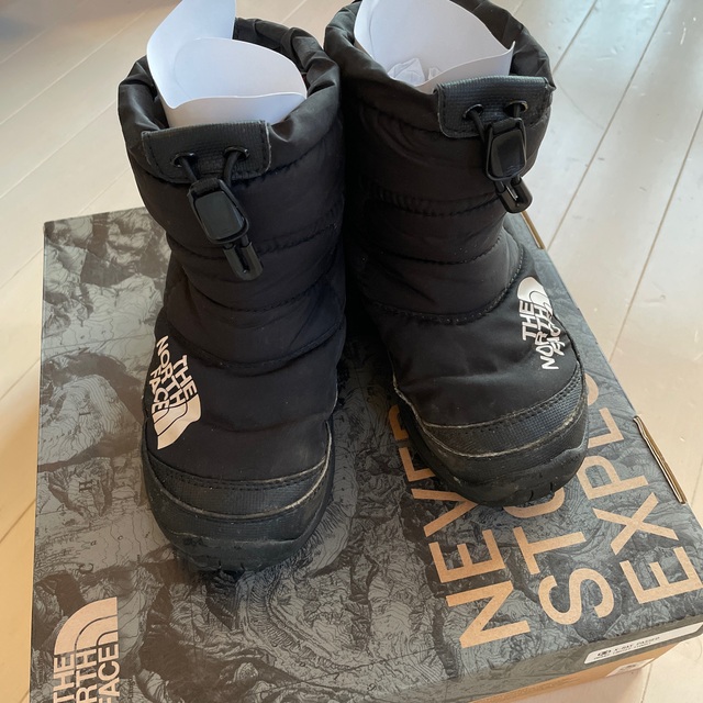 THE NORTH FACE(ザノースフェイス)の3838様専用　ノースフェイス　ヌプシブーツ  19センチ　ブラック キッズ/ベビー/マタニティのキッズ靴/シューズ(15cm~)(ブーツ)の商品写真