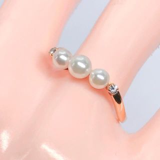 【本物保証】 箱付 超美品 ミキモト MIKIMOTO 四角 スクエア ダイヤモンド リング 指輪 K18YG メレダイヤモンド 0.26ct 12号