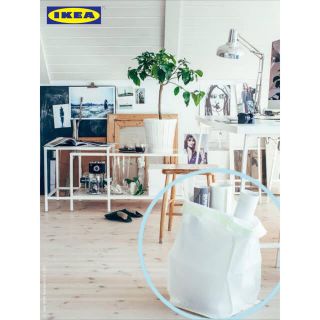 イケア(IKEA)のIKEA  大きめバスケット ランドリーバスケット ペーパーバッグ(バスケット/かご)