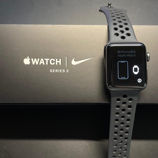 Apple Watch Series3 Nike＋38mmモデル ブラック 腕時計(デジタル)