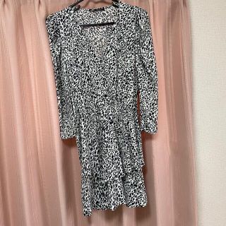 zara レオパードワンピース(ミニワンピース)