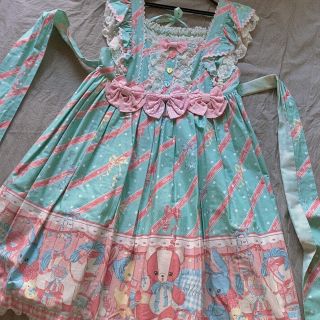 アンジェリックプリティー(Angelic Pretty)のアンジェリックプリティMELODY TOYSハイウエストジャンパースカートセット(ひざ丈ワンピース)