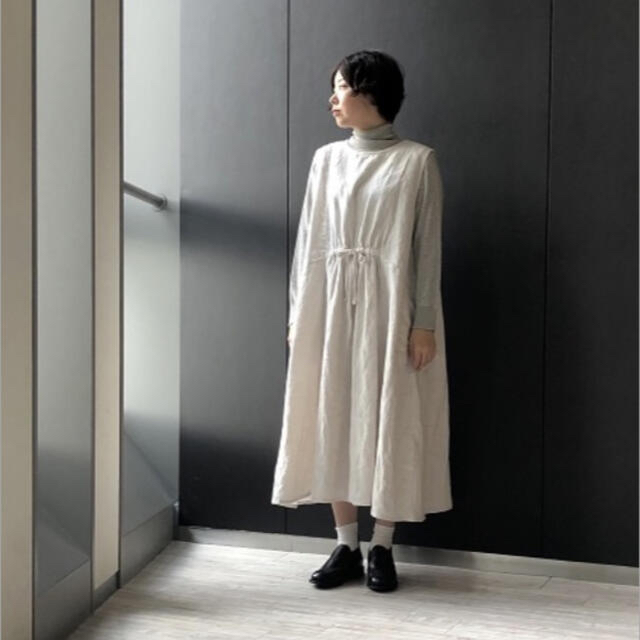 nest Robe(ネストローブ)のさらに値下げ☆します！！ﾈｽﾄﾛｰﾌﾞ 起毛リネンドロストワンピース レディースのワンピース(ロングワンピース/マキシワンピース)の商品写真