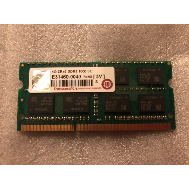 Transcend ノートPC用メモリDDR31600 8GB×2